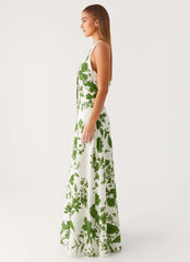 Ember Valley Maxi Dress - Verdant Bloom