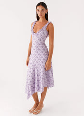 Asteri Midi Dress - Lavender Meadow