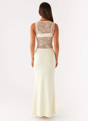 Imperial Maxi Dress - Yellow