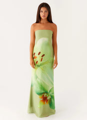 Darcy Maxi Dress - Green Floral