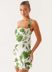 Melora Mini Dress - Verdant Bloom