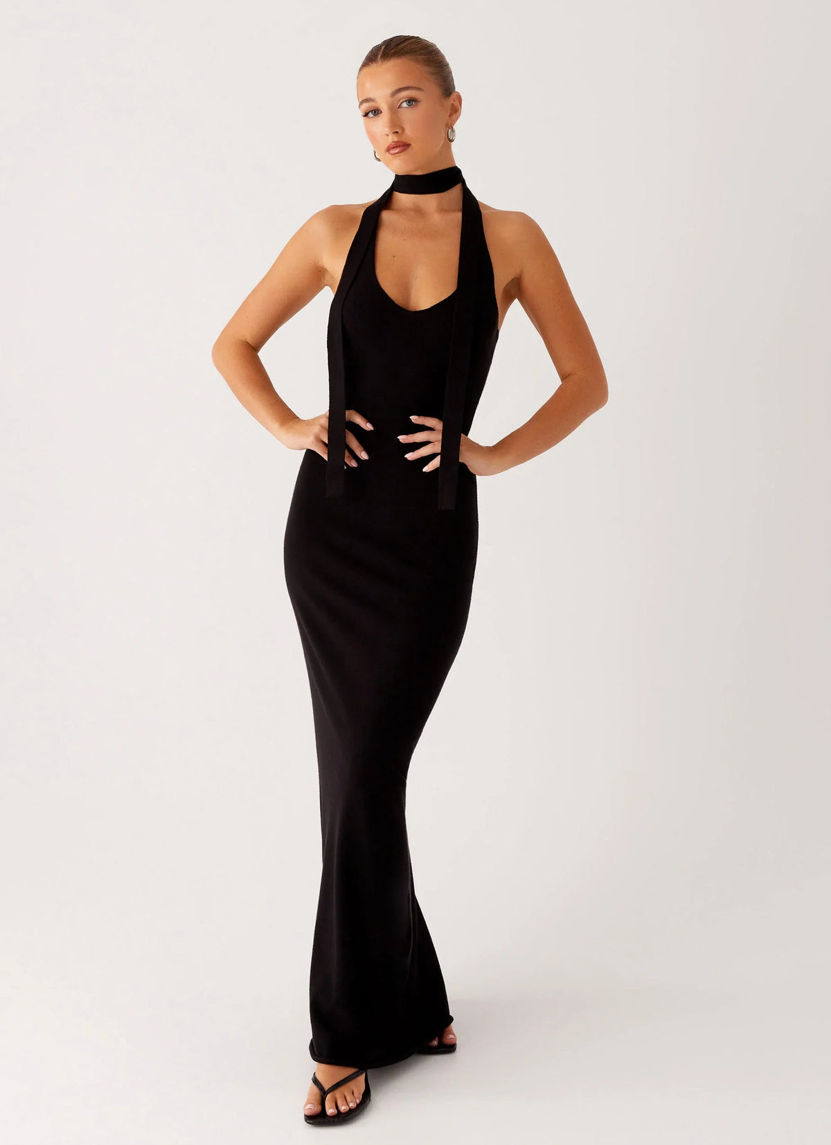 Eddie Knit Maxi Dress - Black