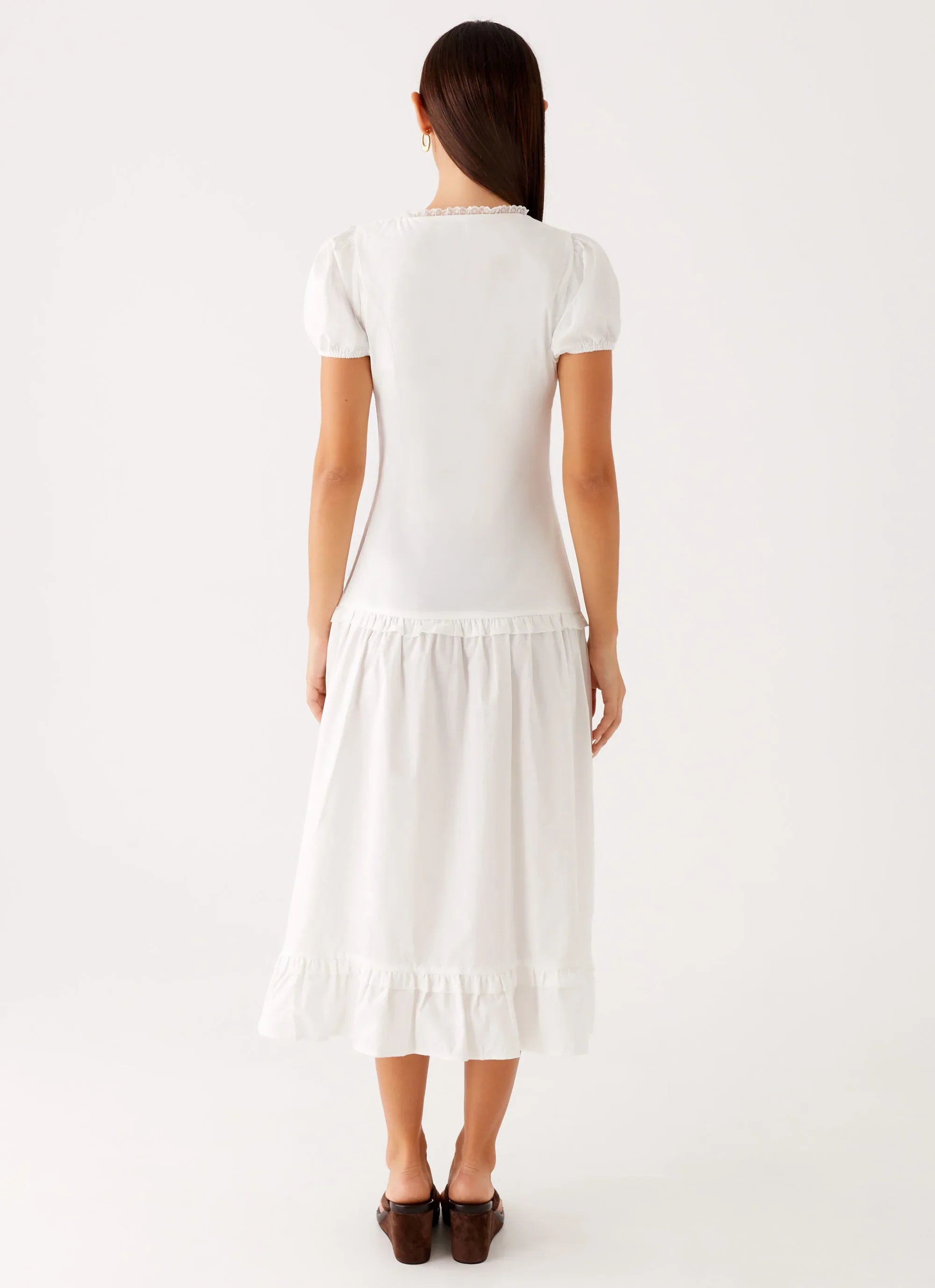 London Midi Dress - White