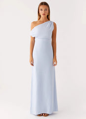 Lady Love Linen Maxi Dress - Blue