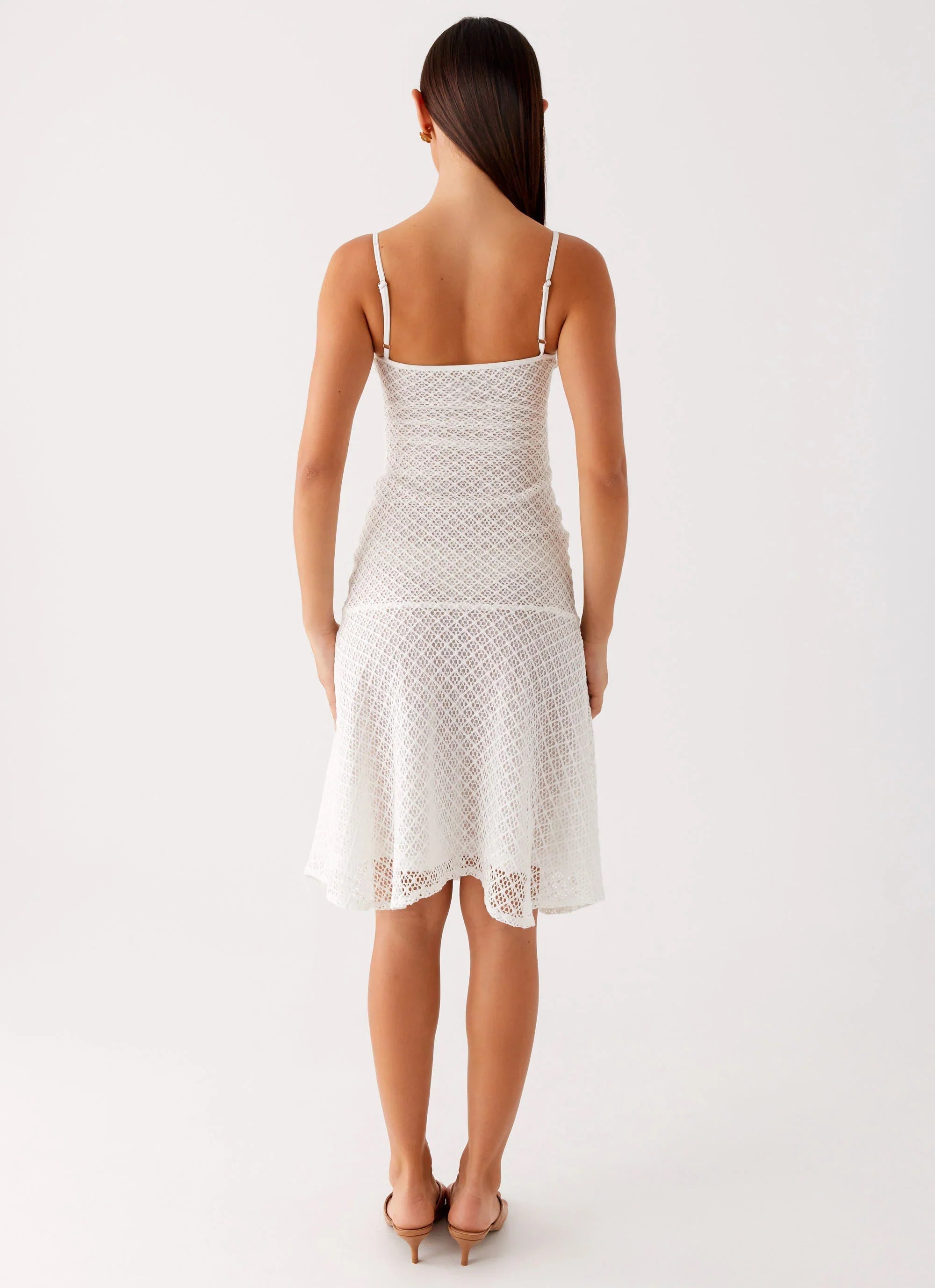 Tamar Midi Dress - White