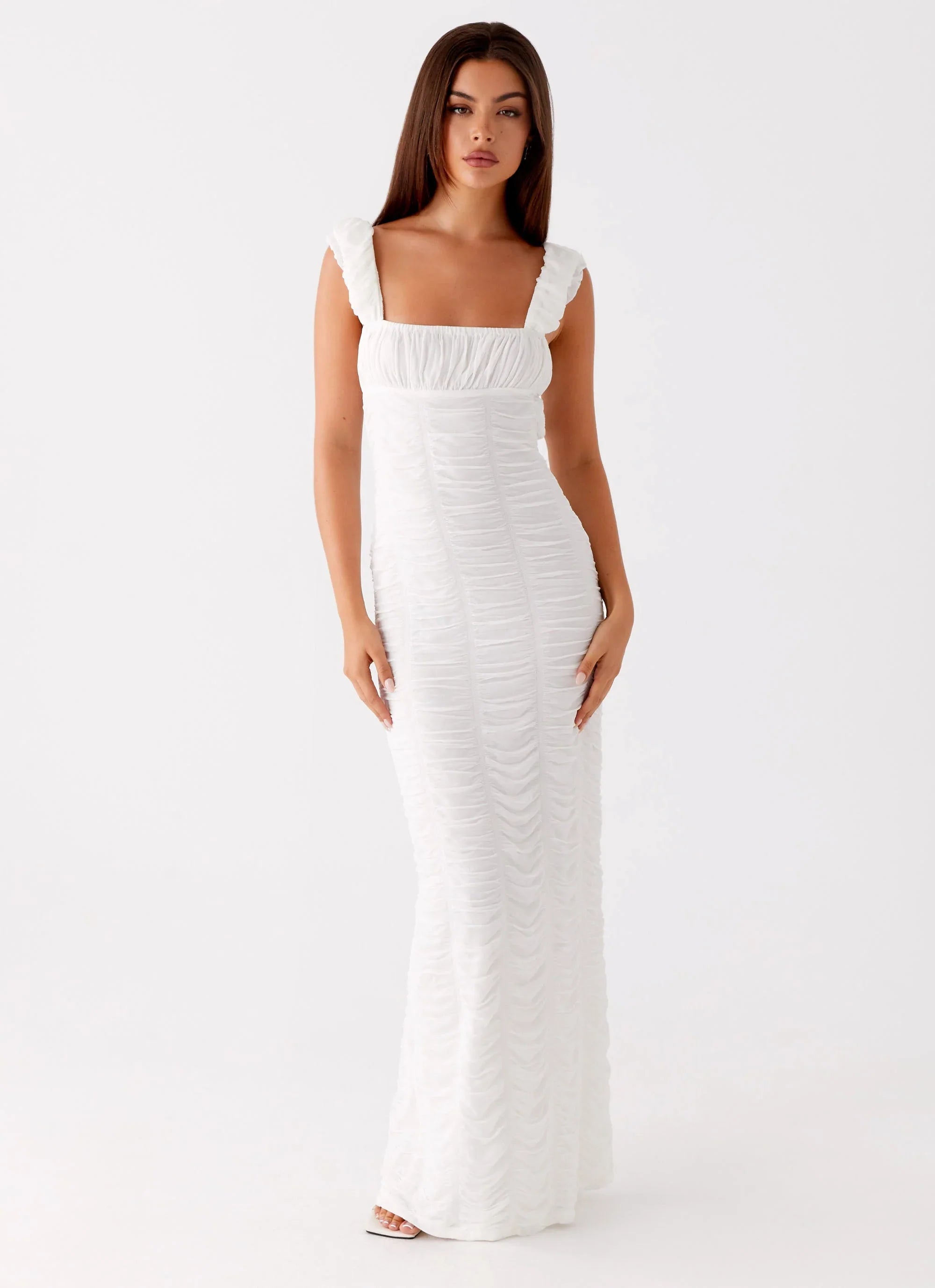 Senses Midi Dress - White