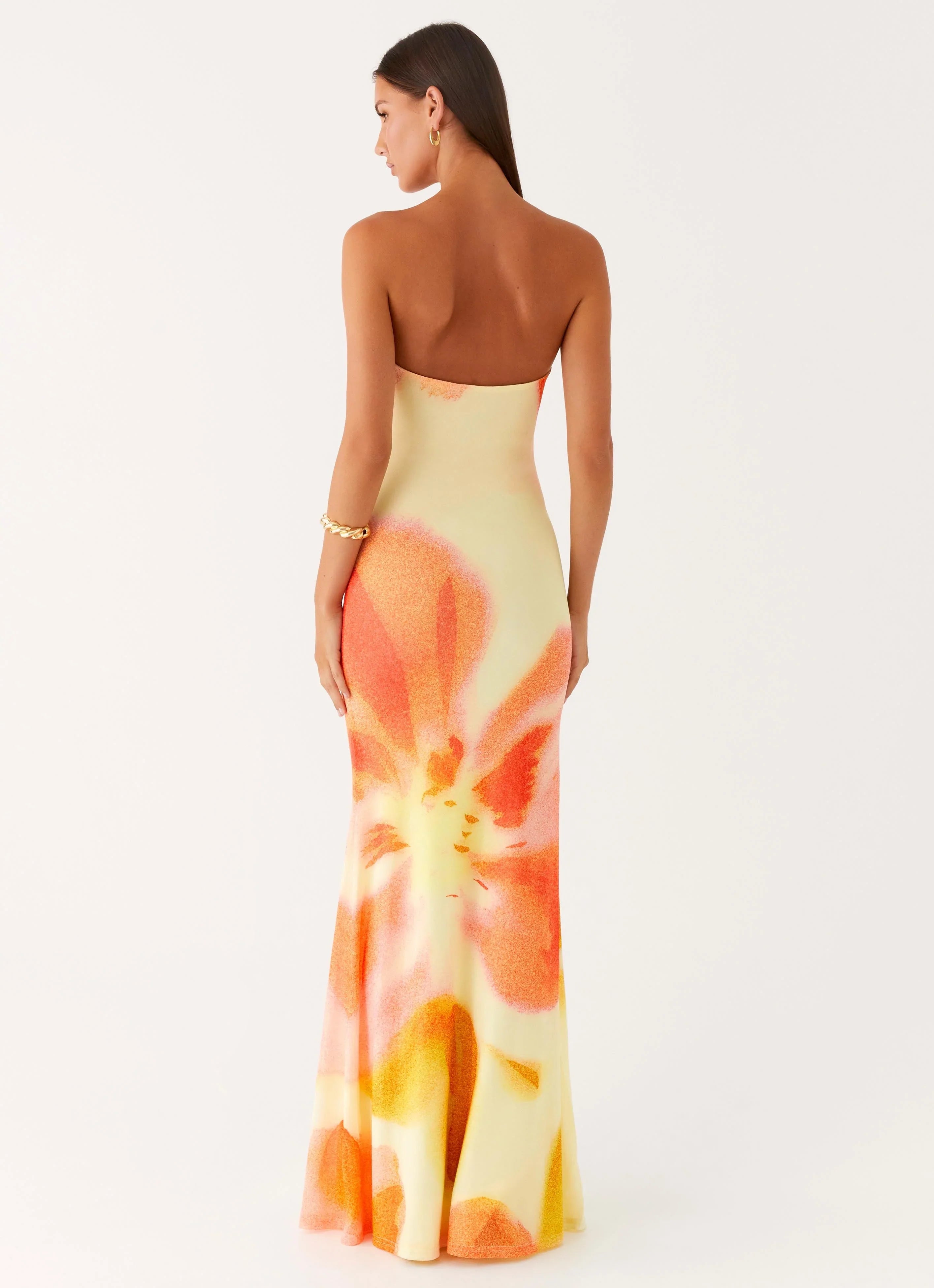 Iroha Strapless Maxi Dress - Mimosa Blossom