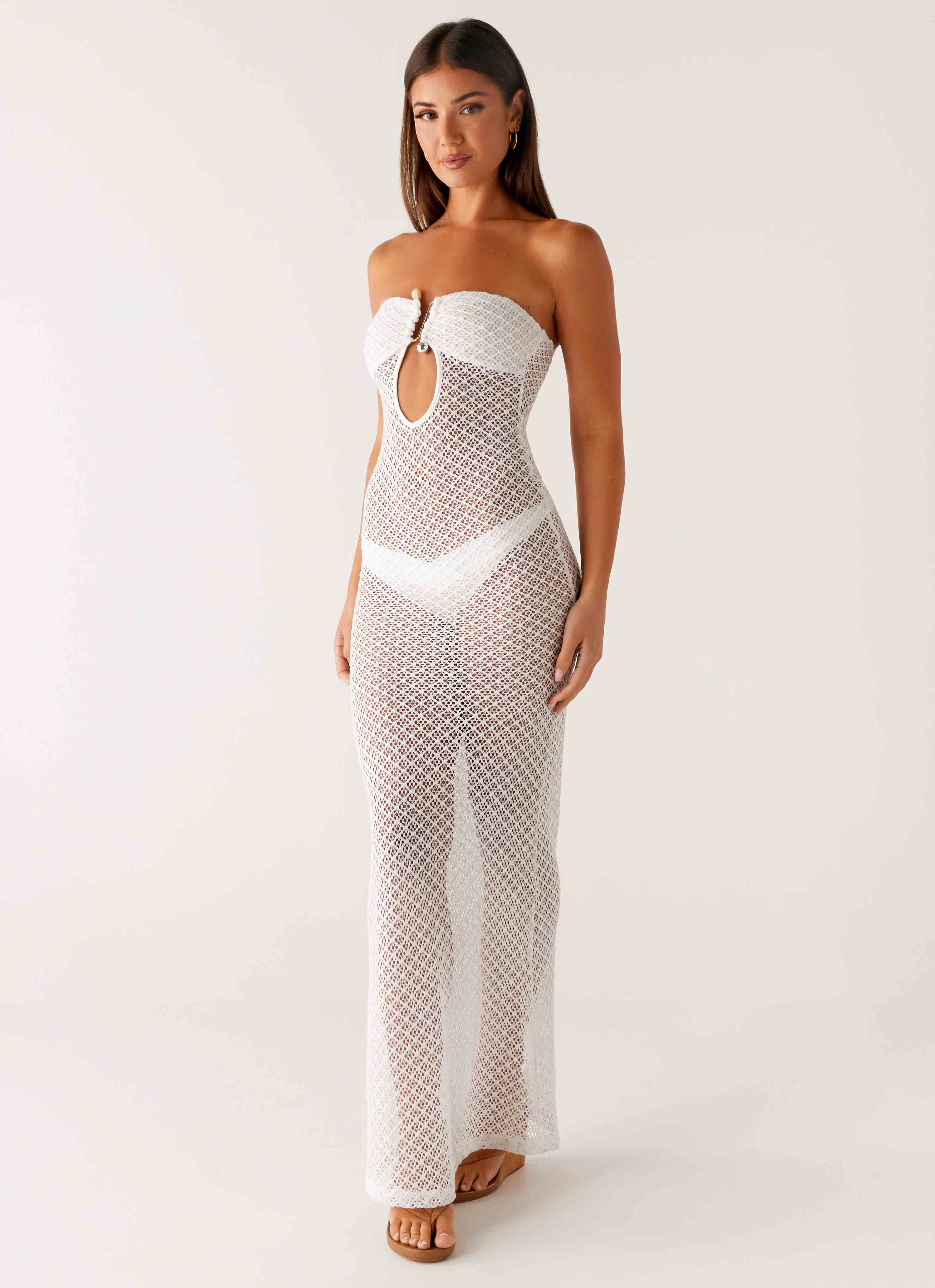 Showcase Crochet Maxi Dress - Ivory