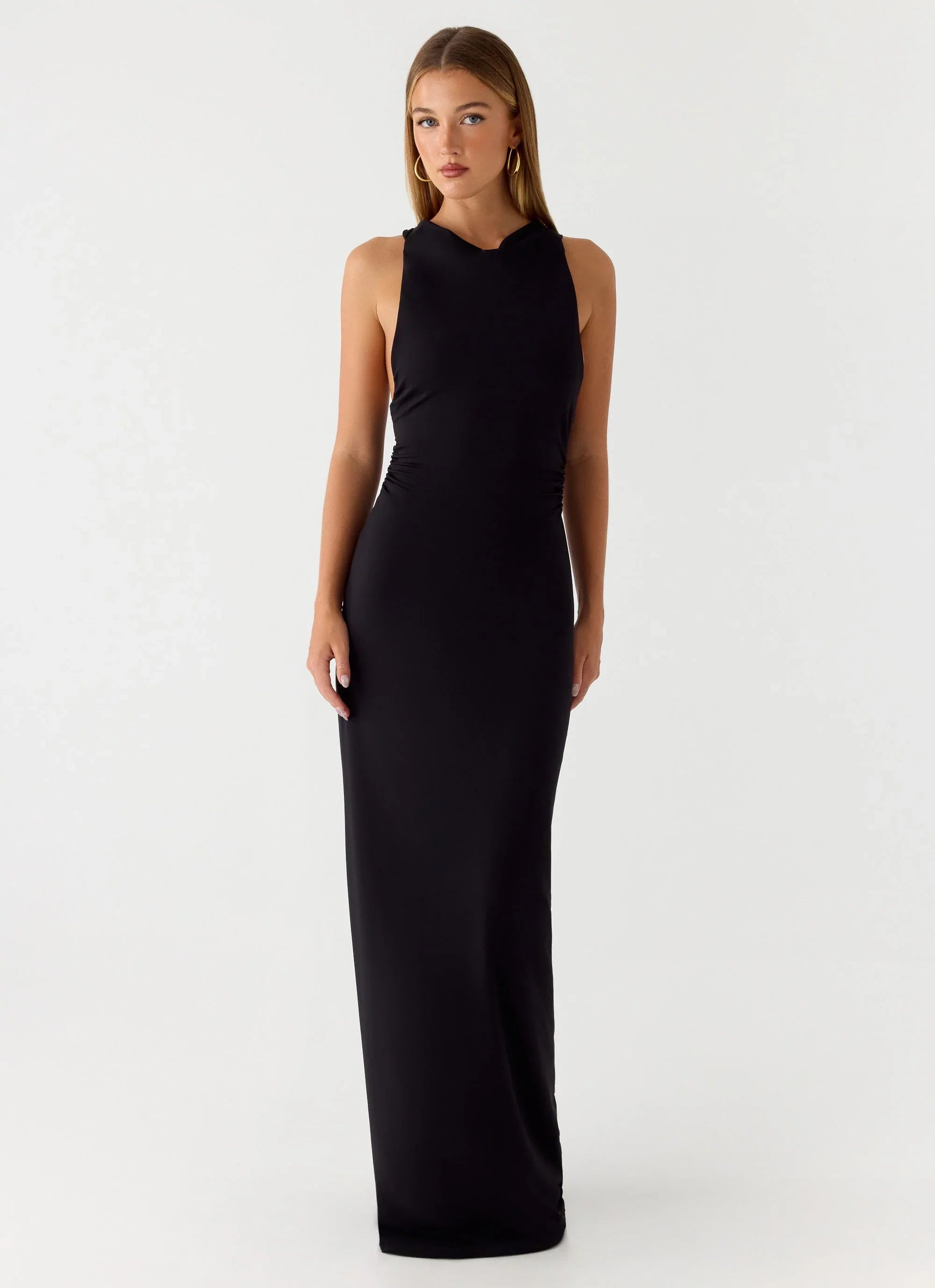 Hidden Agenda Maxi Dress - Black