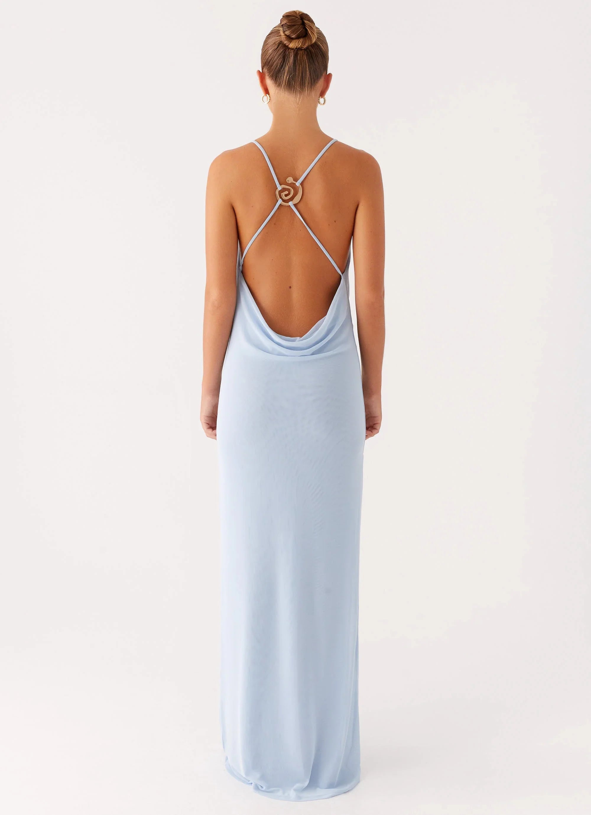 Game Player Maxi Dress - Blue